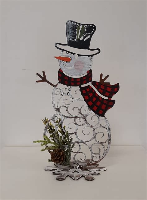 sheet metal snowman|metal snowman for sale.